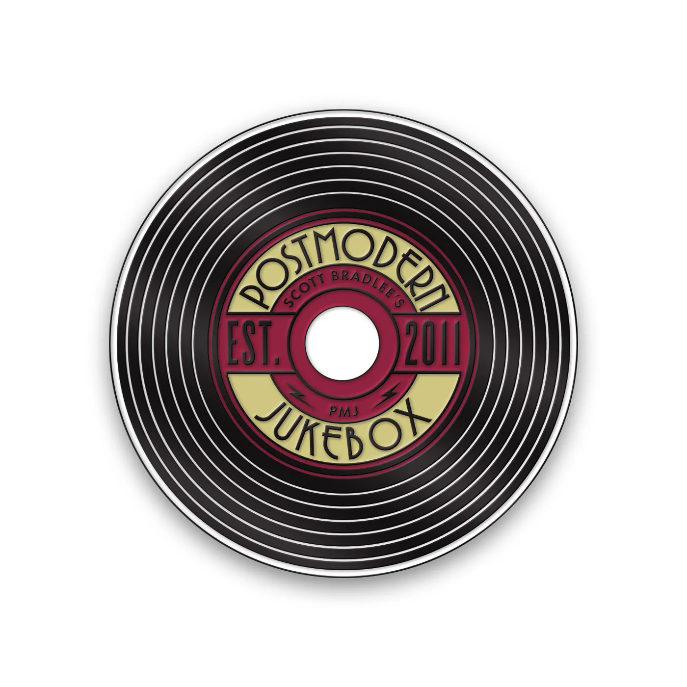 Scott Bradlee's Postmodern Jukebox Postmodern Record Pin Enamel