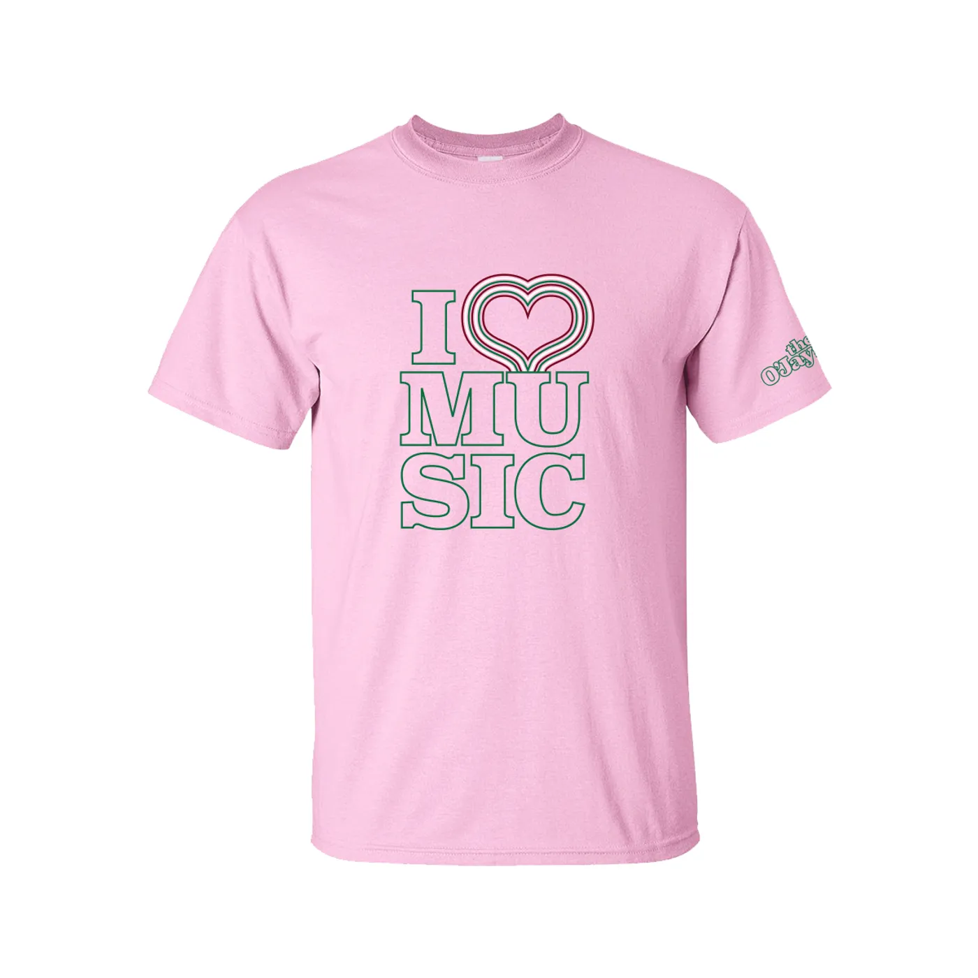 The O'Jays Pink I <3 Music Tee