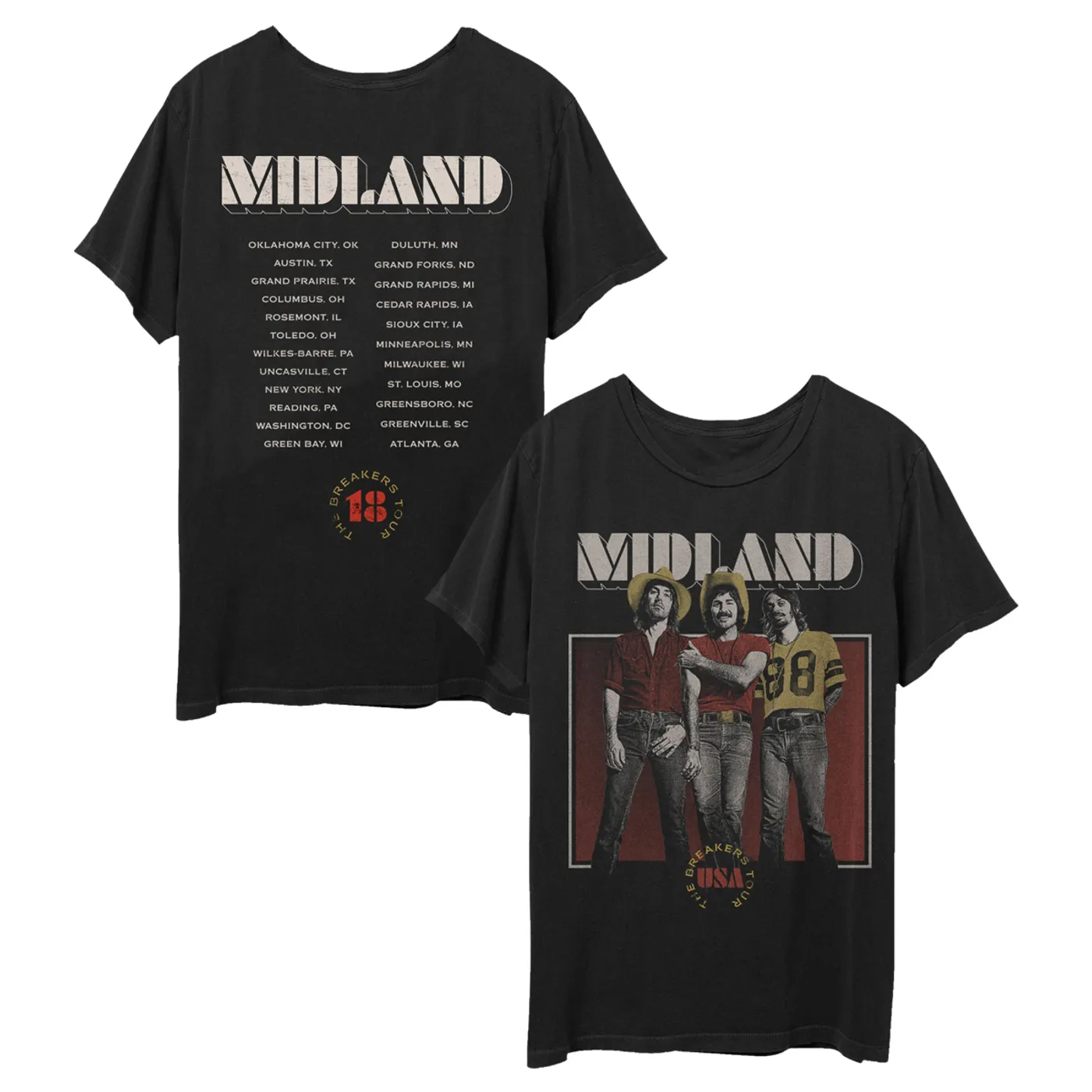 Midland Breaker Photo Tour T-Shirt