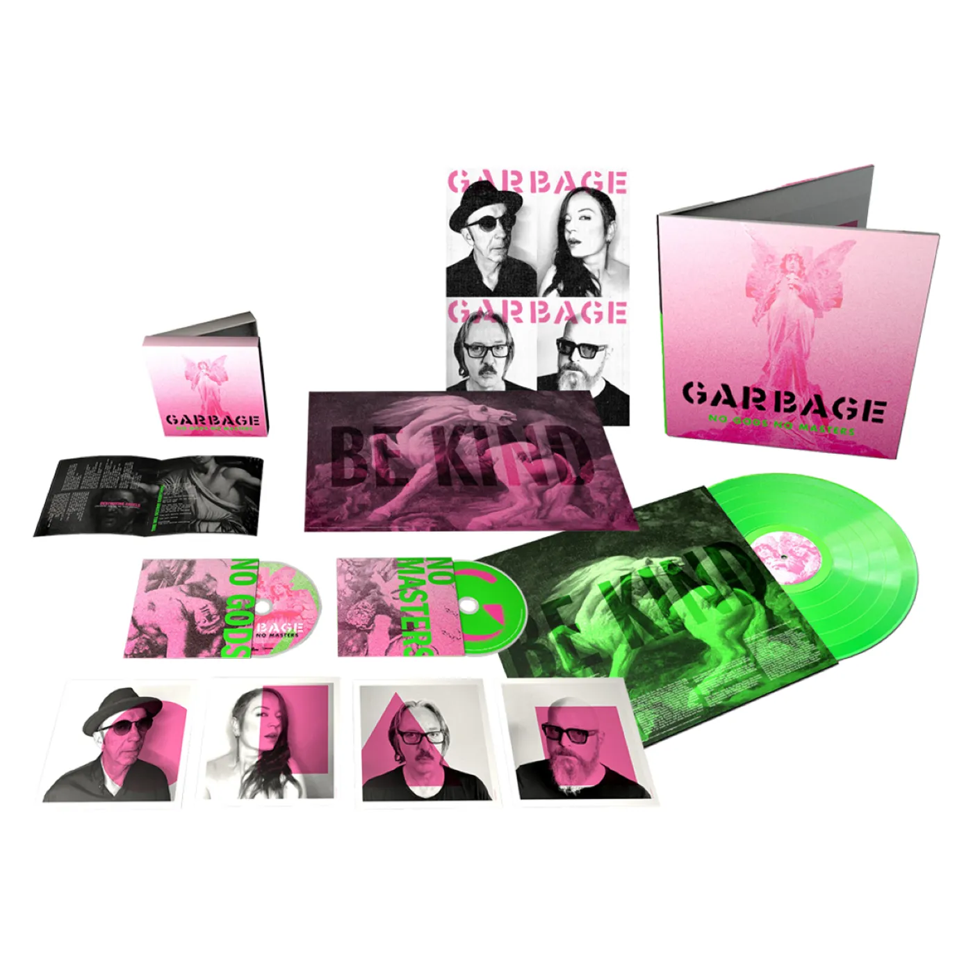 Garbage NO GODS NO MASTERS DELUXE CD + NEON GREEN VINYL
