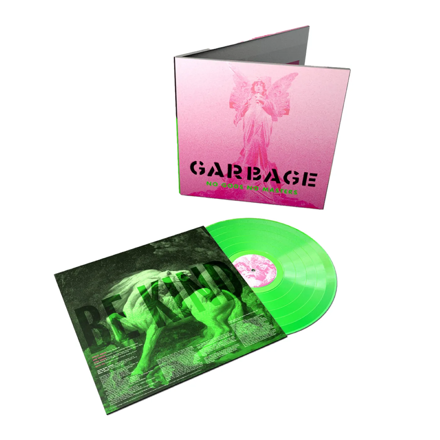 Garbage NO GODS NO MASTERS NEON GREEN VINYL