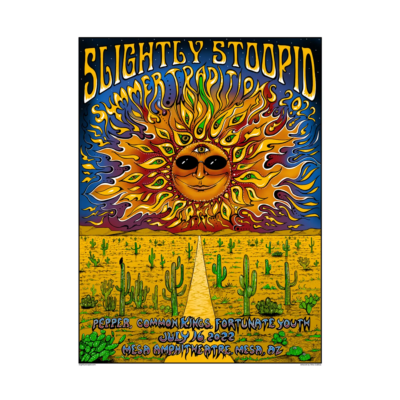 Slightly Stoopid 7/16 Mesa, AZ SHOW POSTER - Regular & Foil