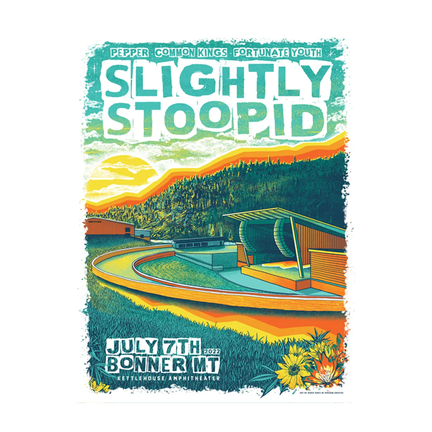 Slightly Stoopid 7/07 Bonner, MT SHOW POSTER - Regular & Foil