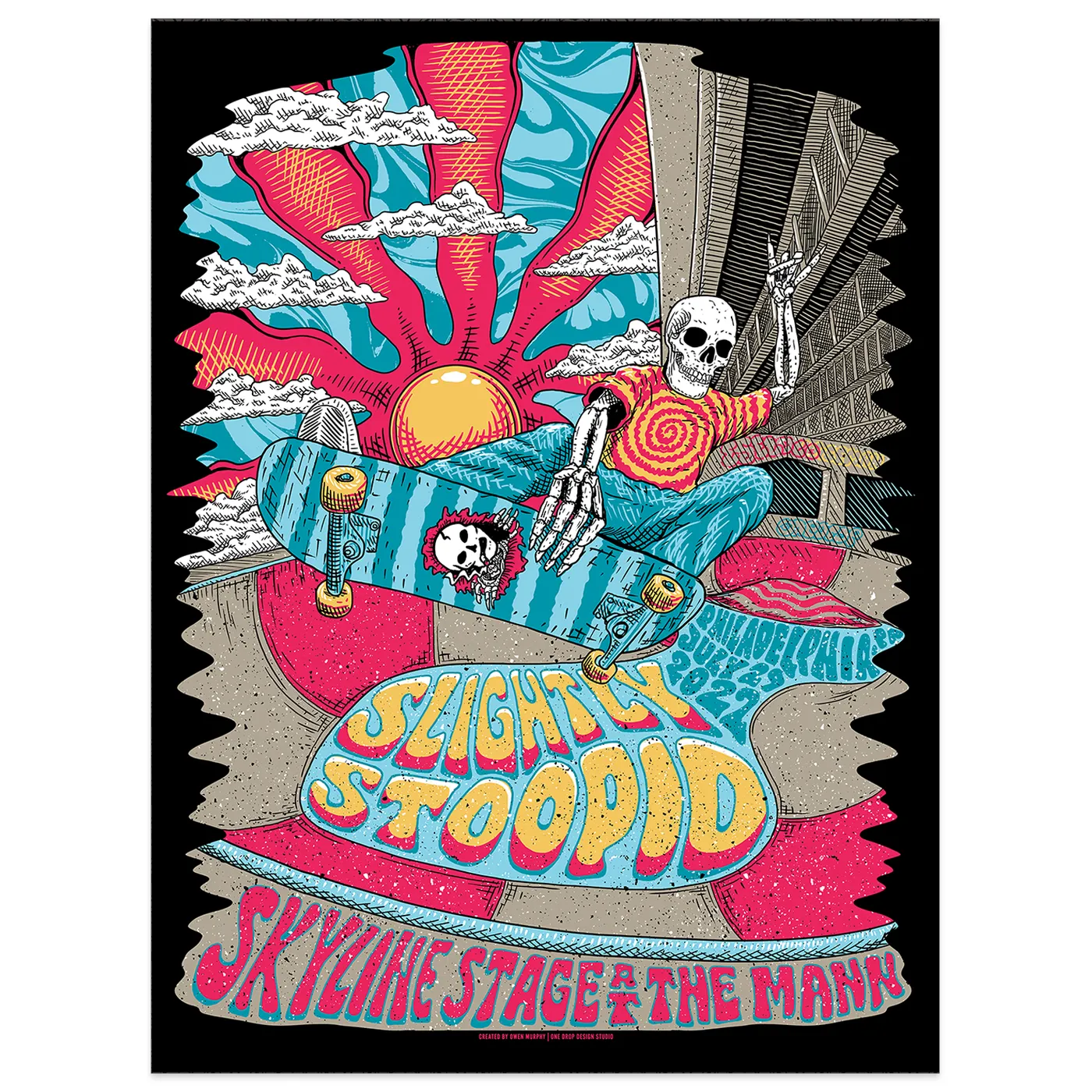 Slightly Stoopid 7/29 Philadelphia, PA SHOW POSTER - Regular & Foil