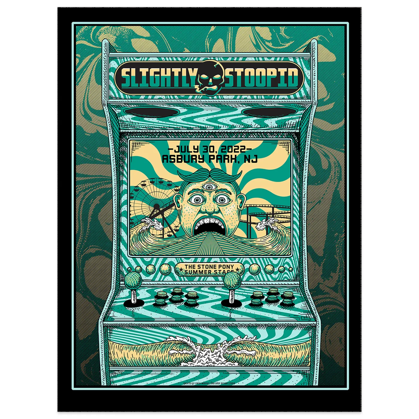 Slightly Stoopid 7/30 Asbury Park, NJ SHOW POSTER - Regular & Foil