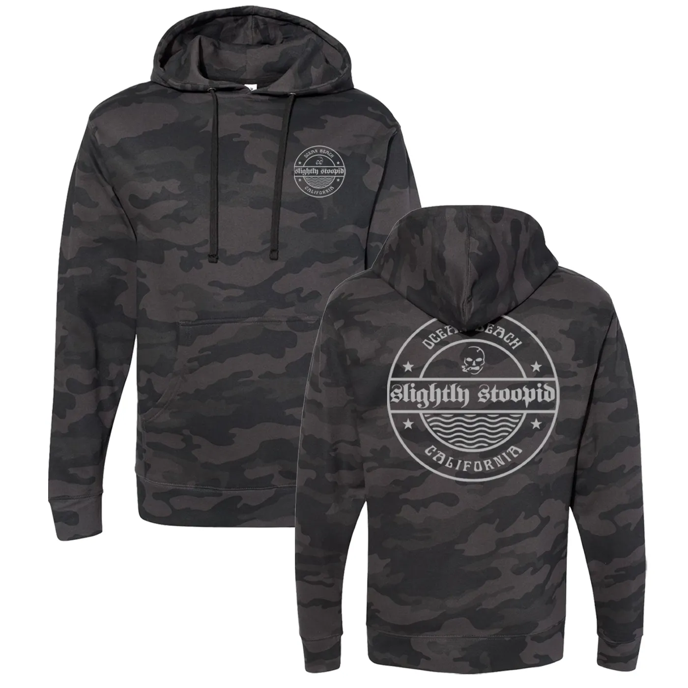 Slightly Stoopid Stoopid Wax Pullover Hoodie (Black Camo)