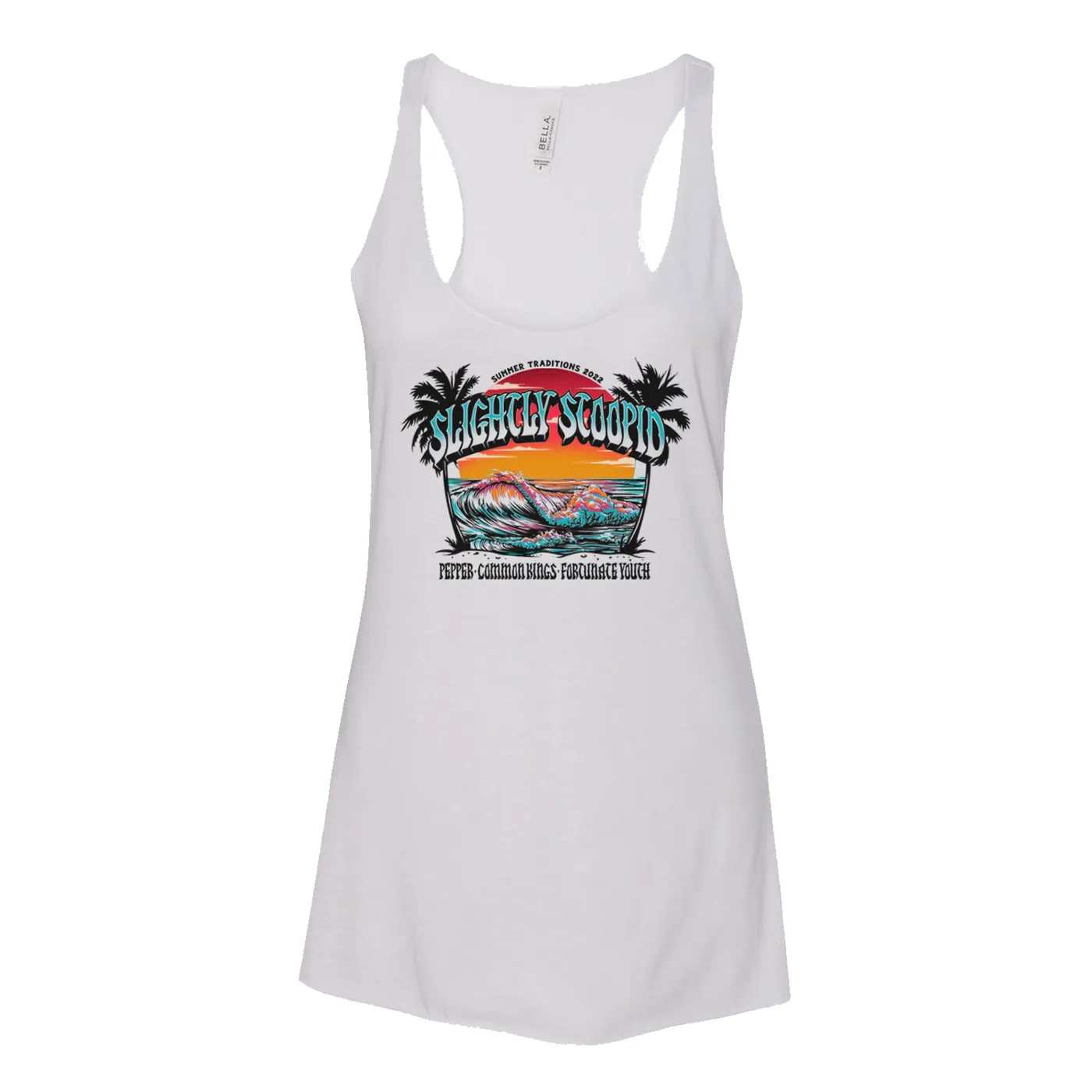 Slightly Stoopid Summer Tradition 2022 Racerback Tank (White)