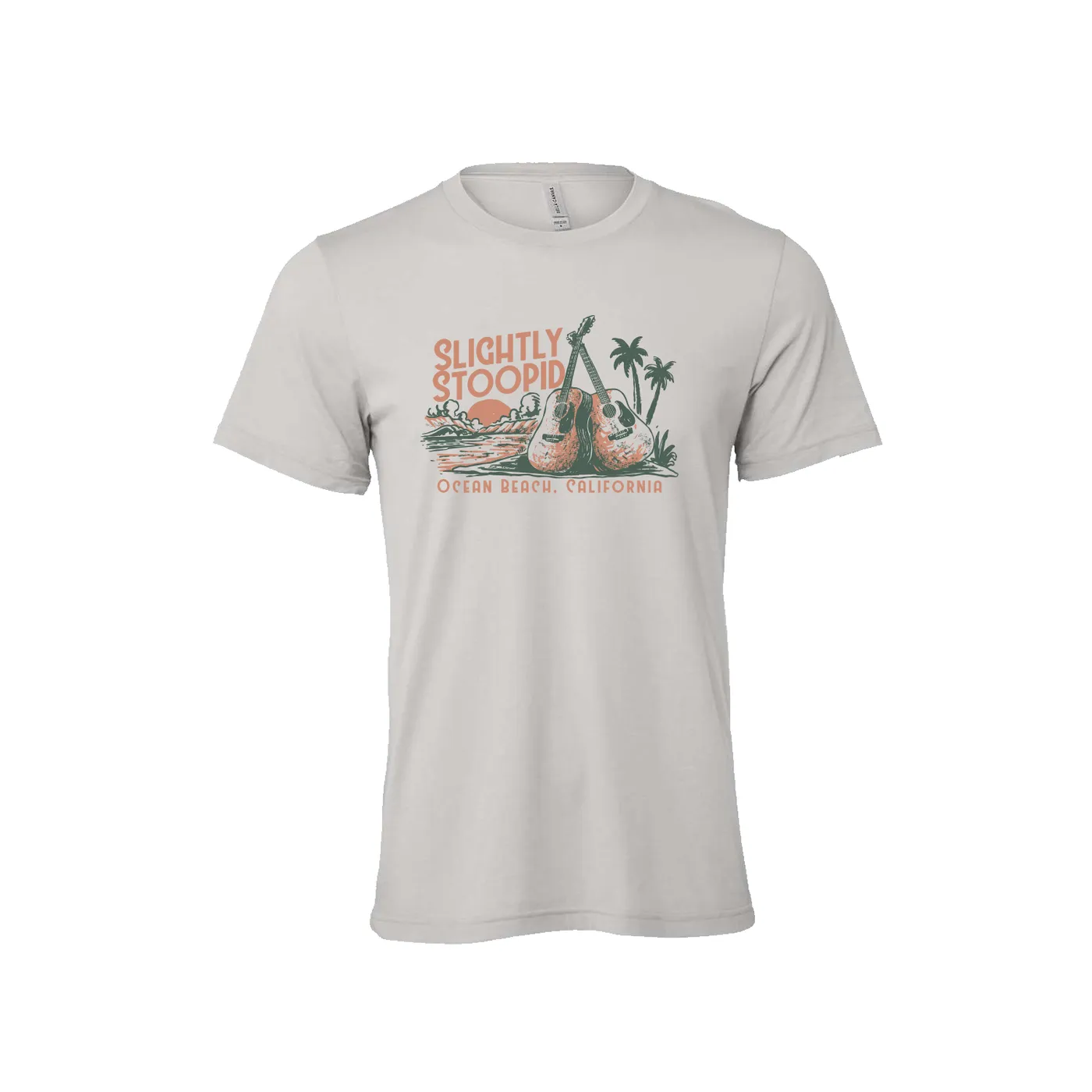 Slightly Stoopid Acoustic Beach Athletic Grey Tee