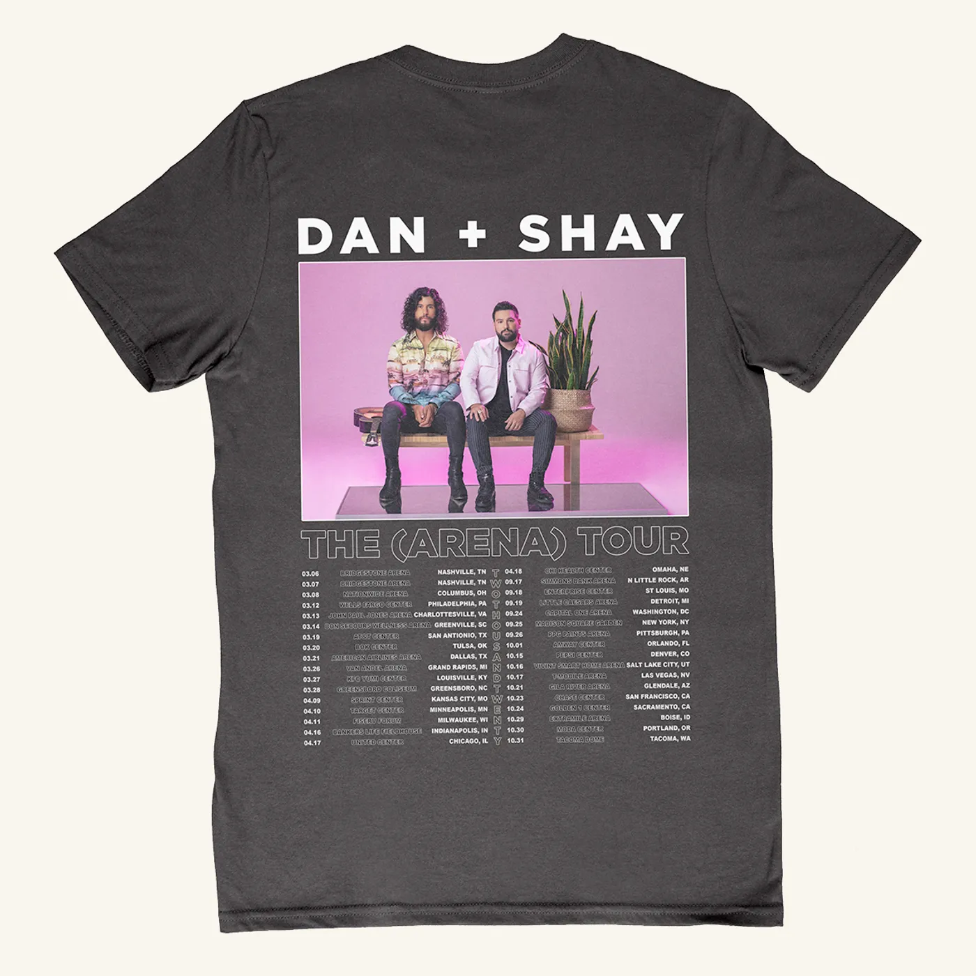 Dan + Shay Arena Tour Dateback T-shirt