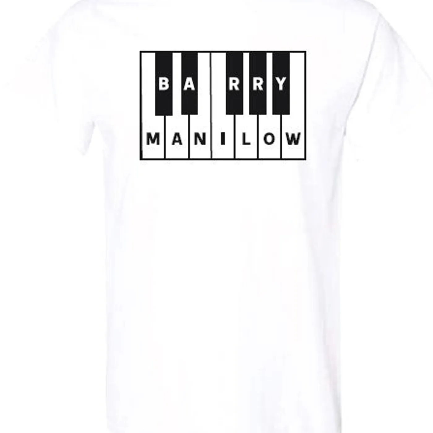 Barry Manilow Manilow Piano White Tee