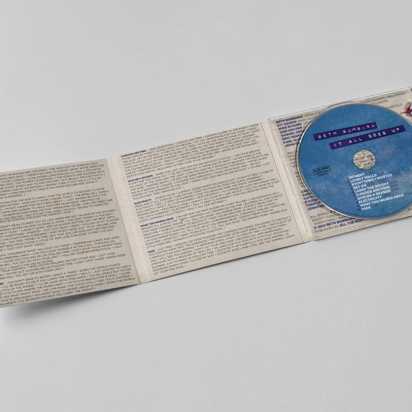 Beth Bombara It All Goes Up CD