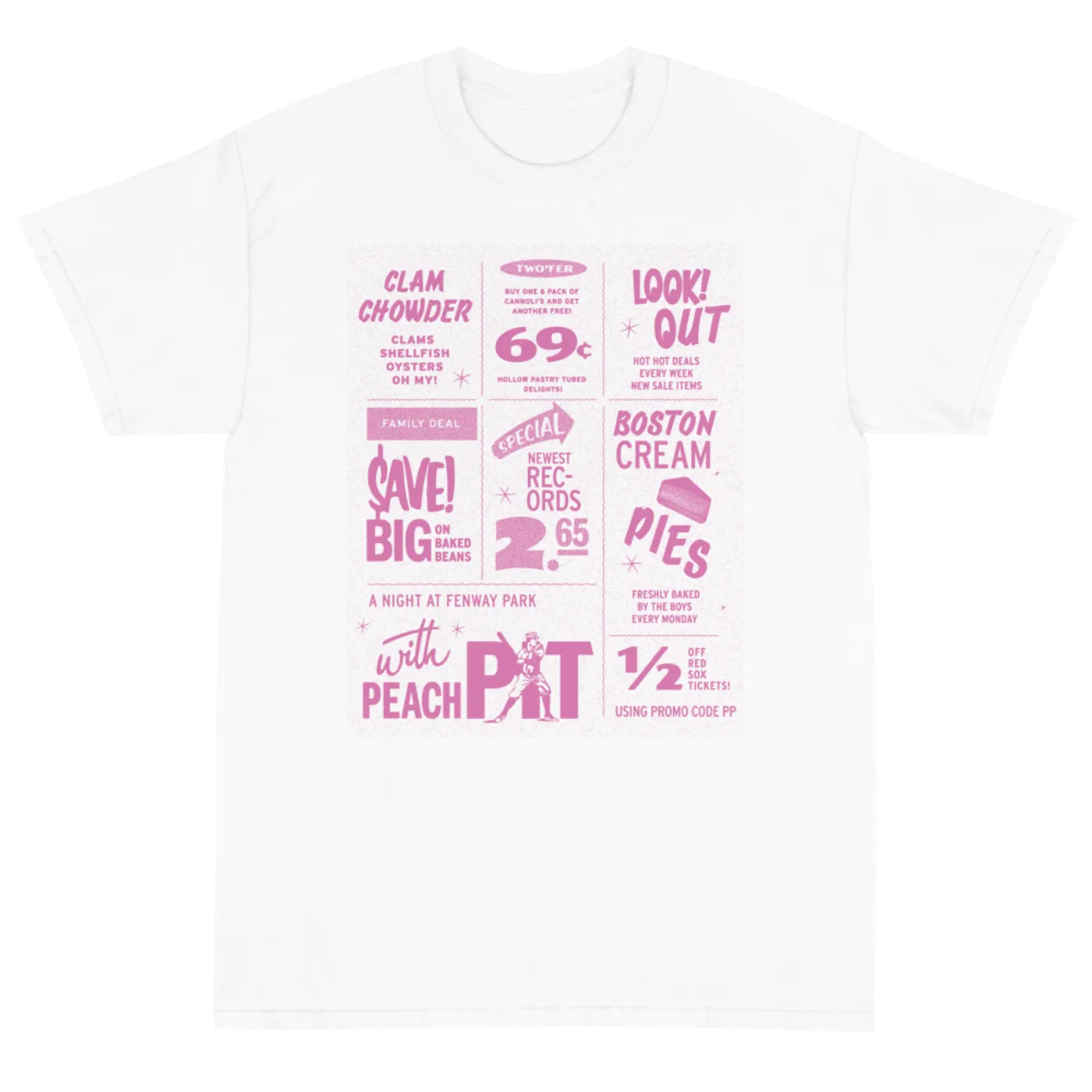 Peach Pit Coupon - Boston Exclusive Tee