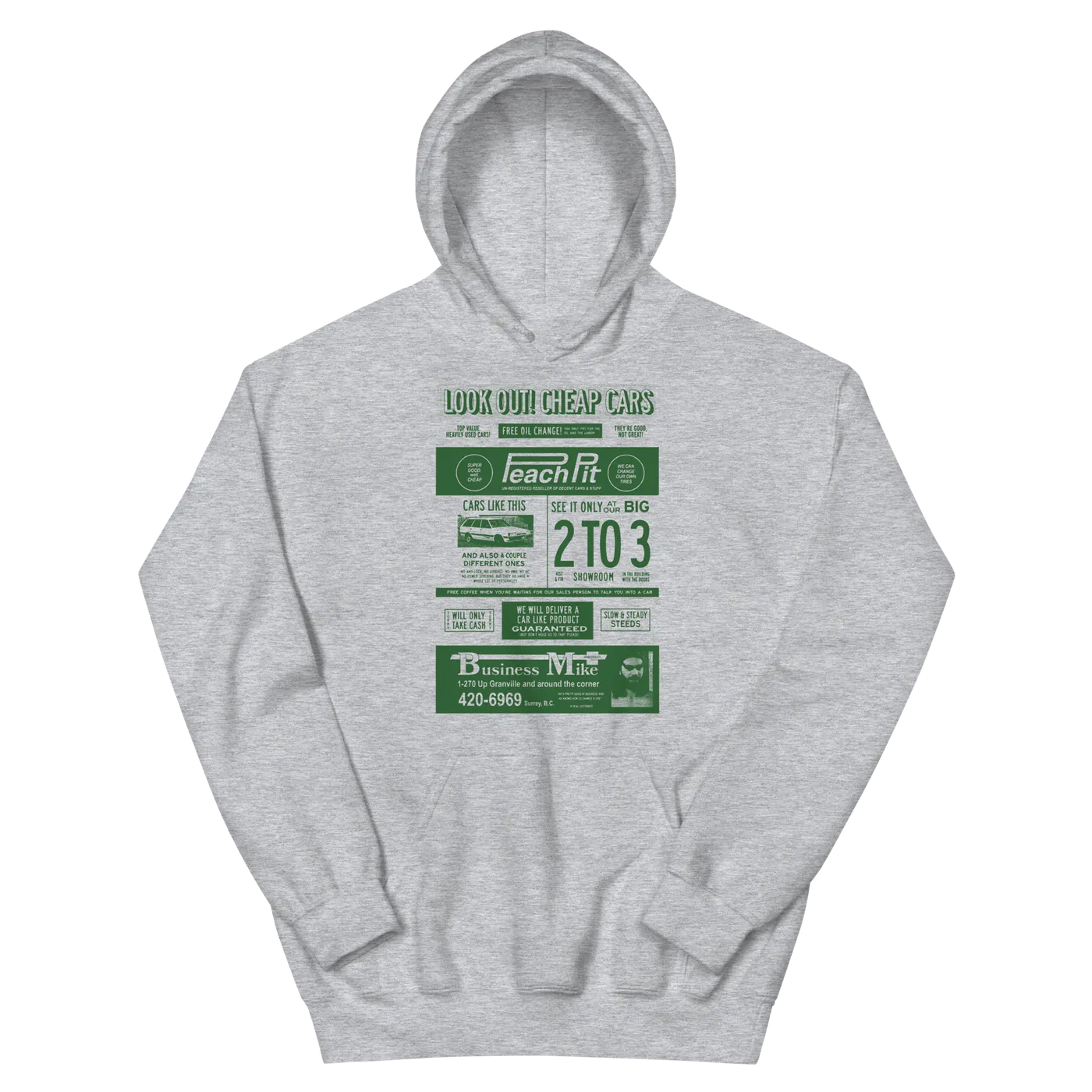 Peach Pit Newspaper Hoodie