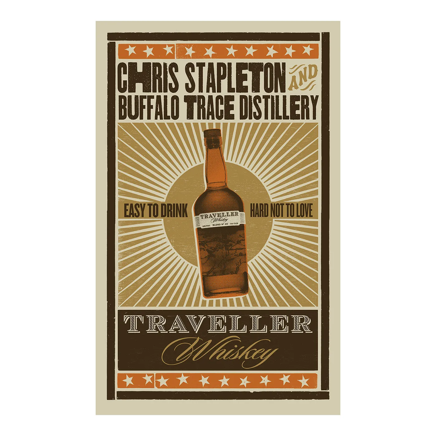 Chris Stapleton Traveller Whiskey Poster