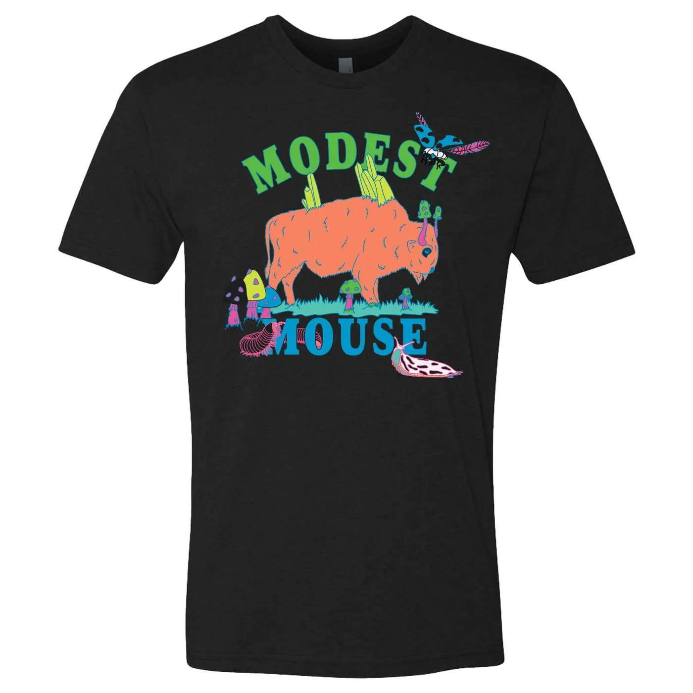 Modest Mouse Neon Bison Tee