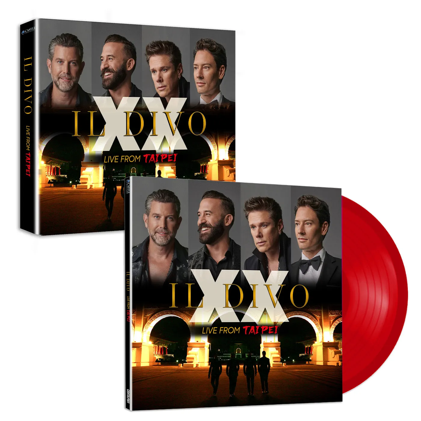 Il Divo XX Live From Taipei Vinyl Red + XX Live from Taipei (DVD)