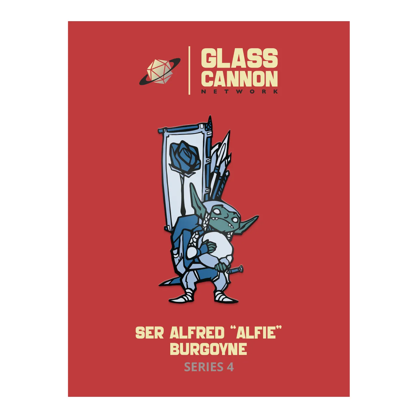 Glass Cannon Network Alfie Pin