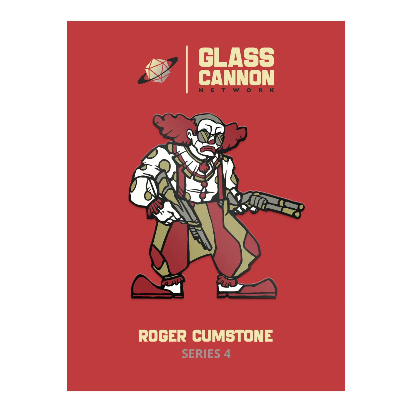 Glass Cannon Network Roger Cumstone Pin