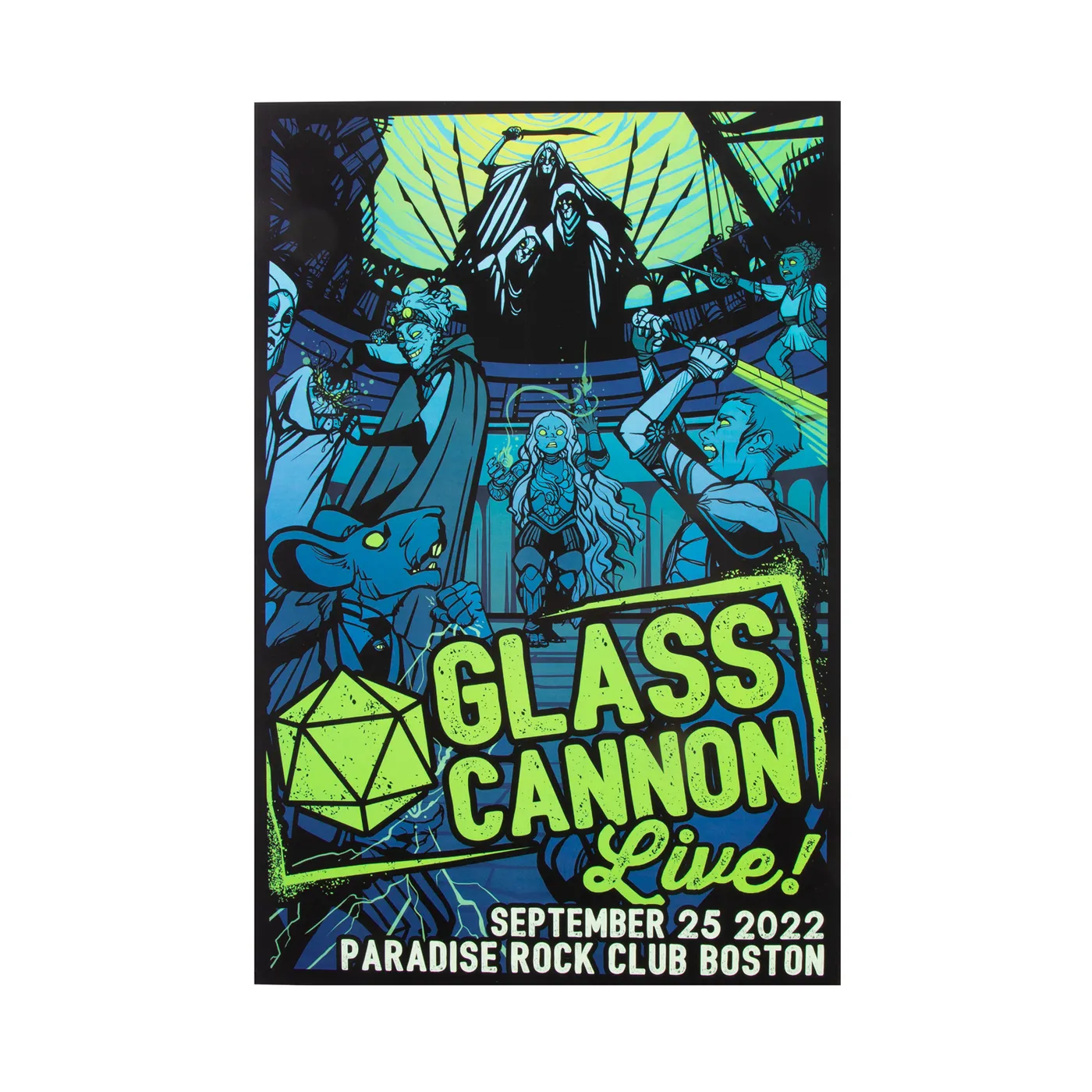 Glass Cannon Network Paradise Rock Club Boston, MA 9/25/22 Poster
