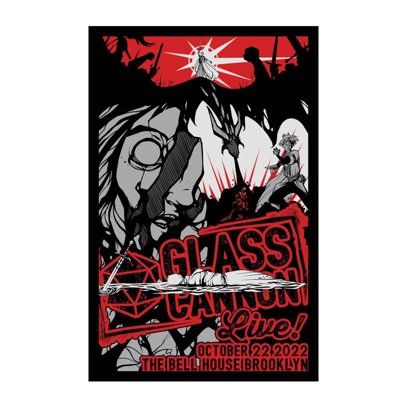 Glass Cannon Network The Bell House Brooklyn, NY 10/22/22 Poster
