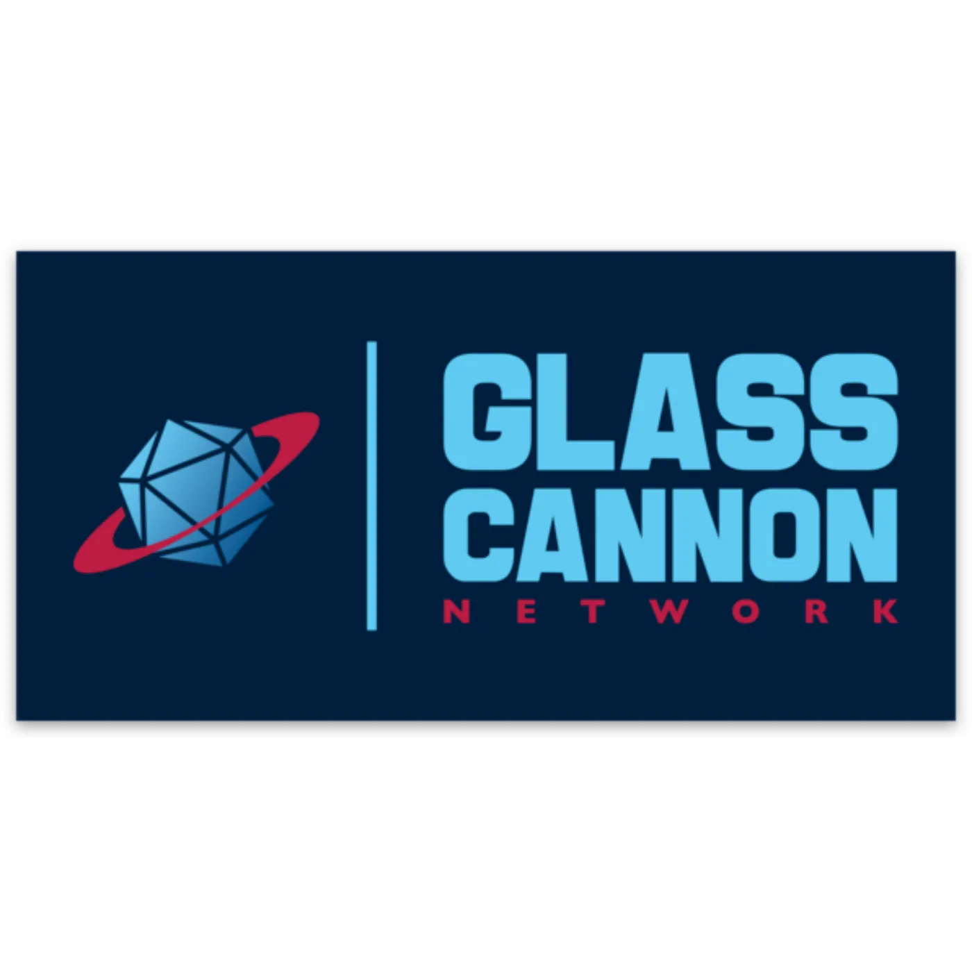 Glass Cannon Network GCN Logo Sticker