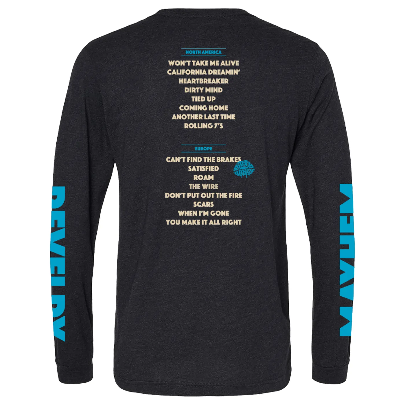 Dirty Honey Mayhem & Revelry Live Long Sleeve Tee
