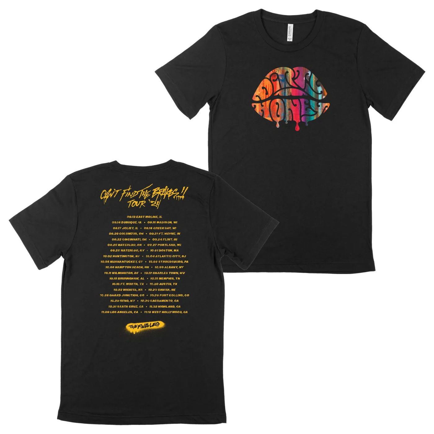Dirty Honey Lips 2024 Tour Tee