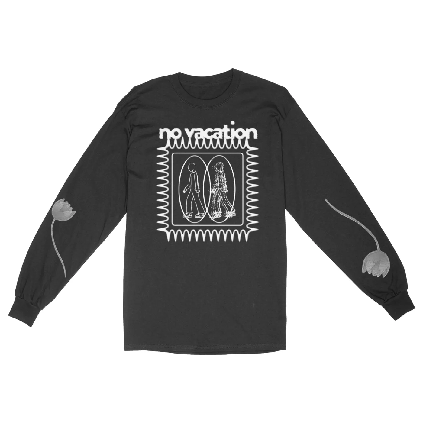 No Vacation Walking Long Sleeve (Black)