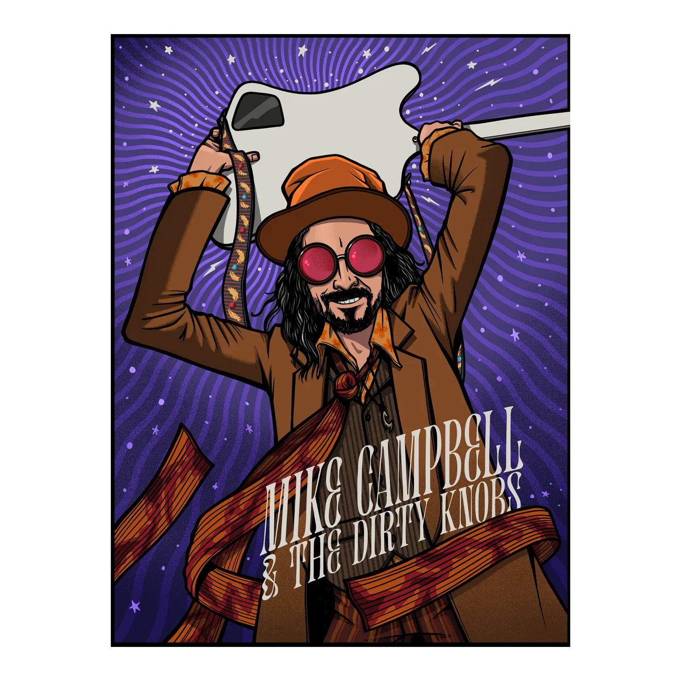 The Dirty Knobs Starry Poster