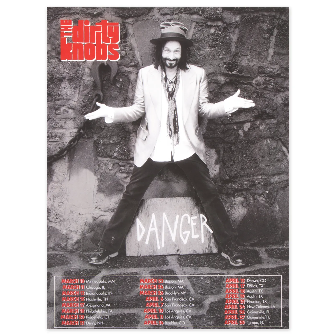 The Dirty Knobs Tour Poster