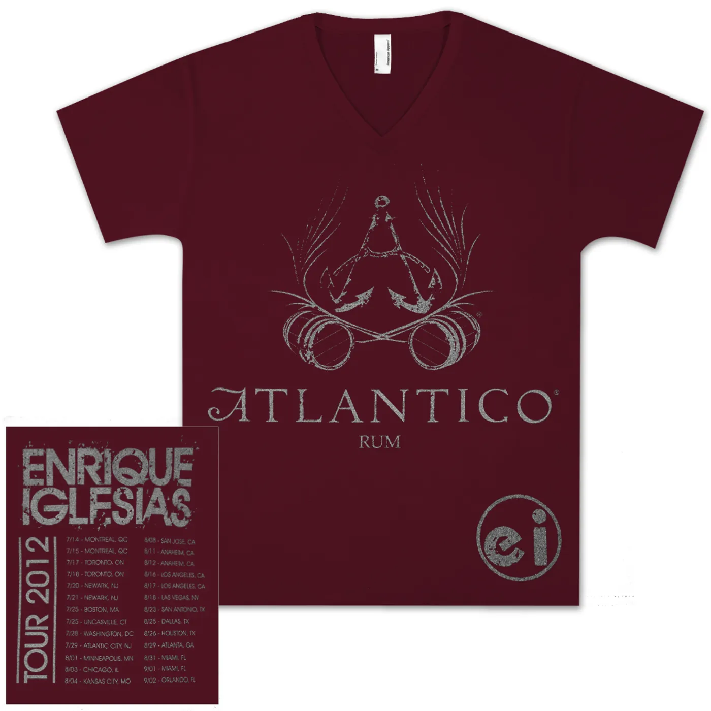 Enrique Iglesias Enrique / Atlantico V-Neck Shirt