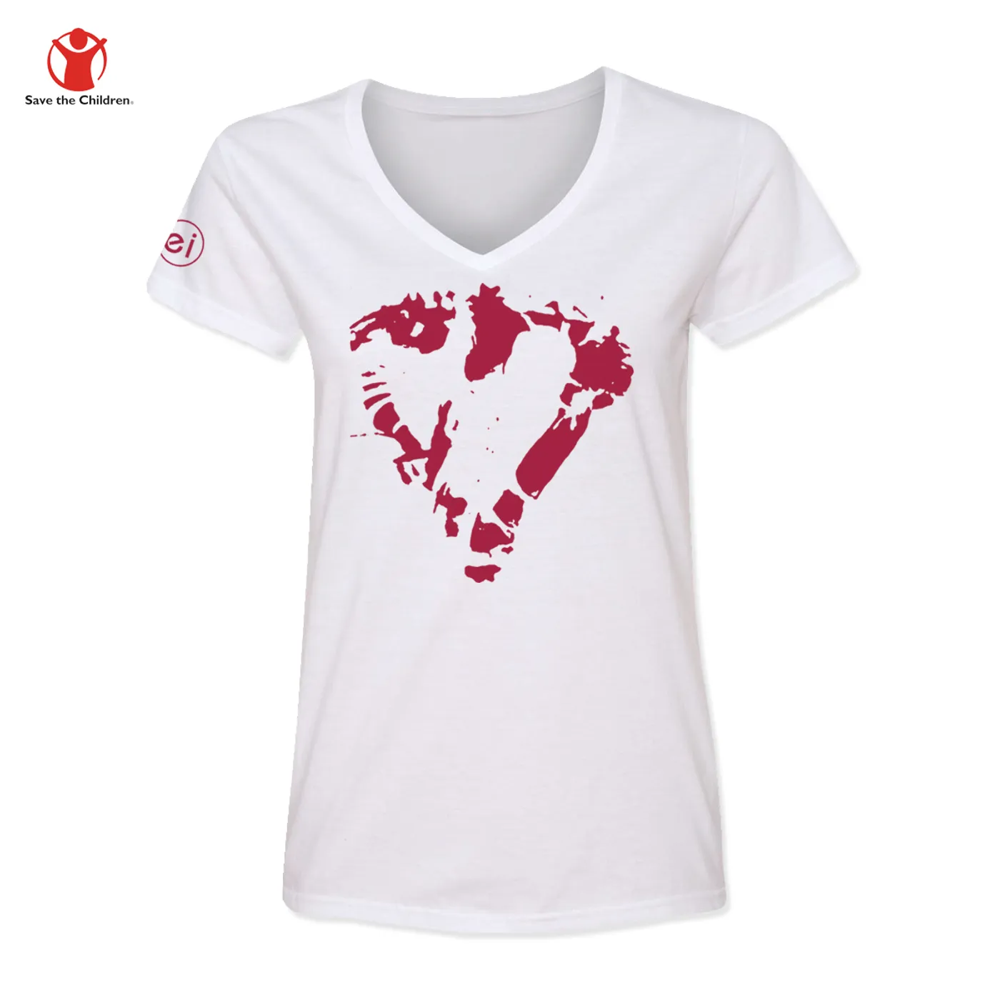 Enrique Iglesias Heart Women's V-Neck Charity T-Shirt