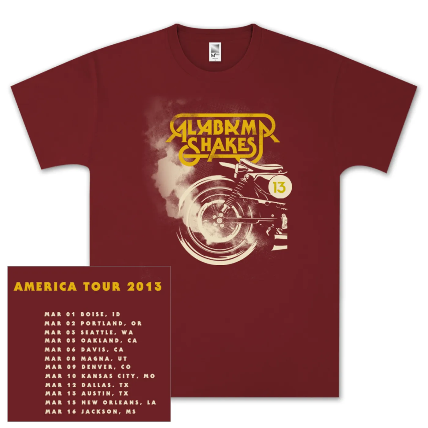 Alabama Shakes US Winter Tour 2013 T-Shirt