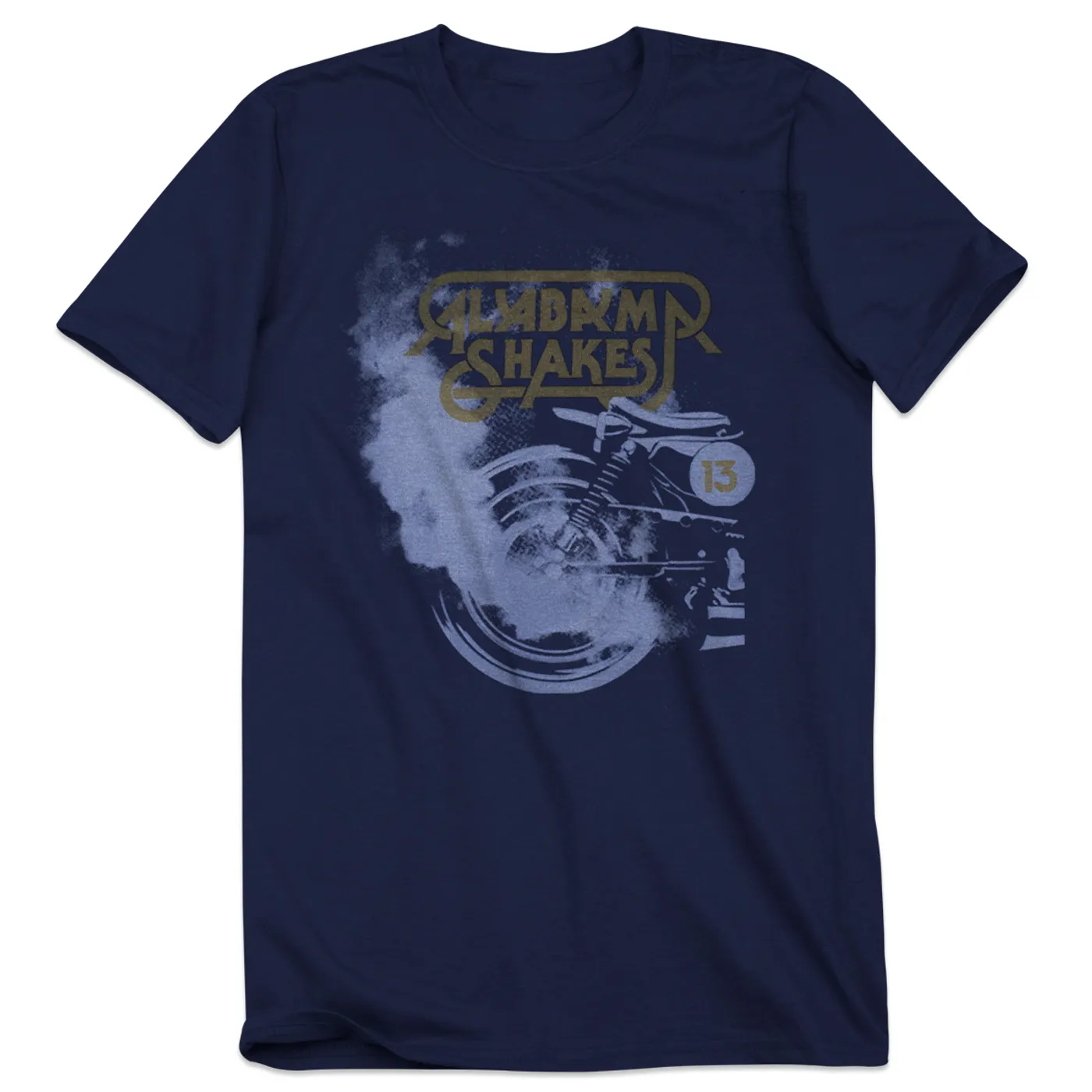 Alabama Shakes North American Summer Tour 2013 Motorcyle T-Shirt with Gray Smoke