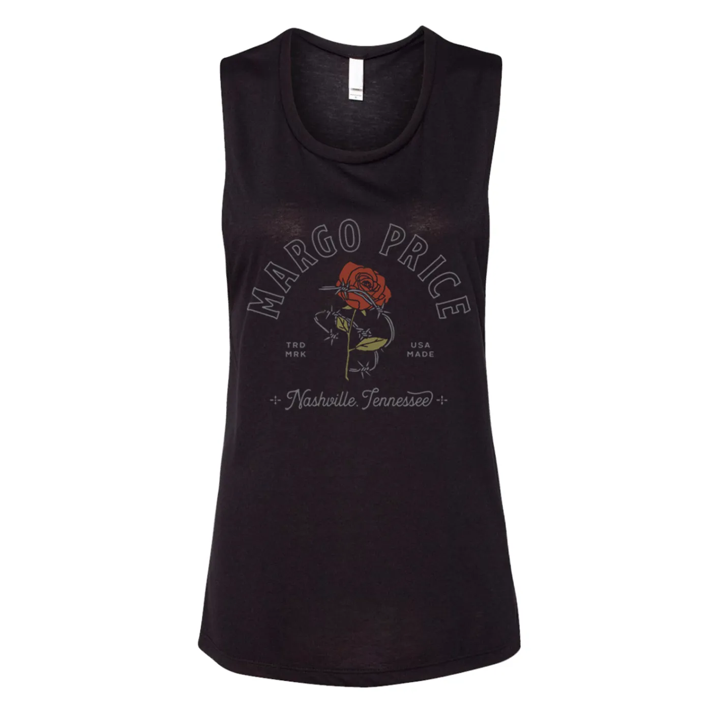 Margo Price Barb Wire Rose Women's Muscle Tank