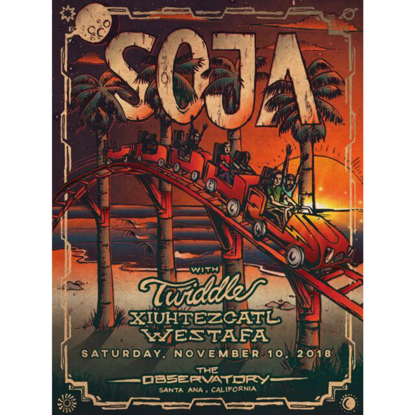 SOJA 11/10/18 The Observatory / Santa Ana, CA  Poster