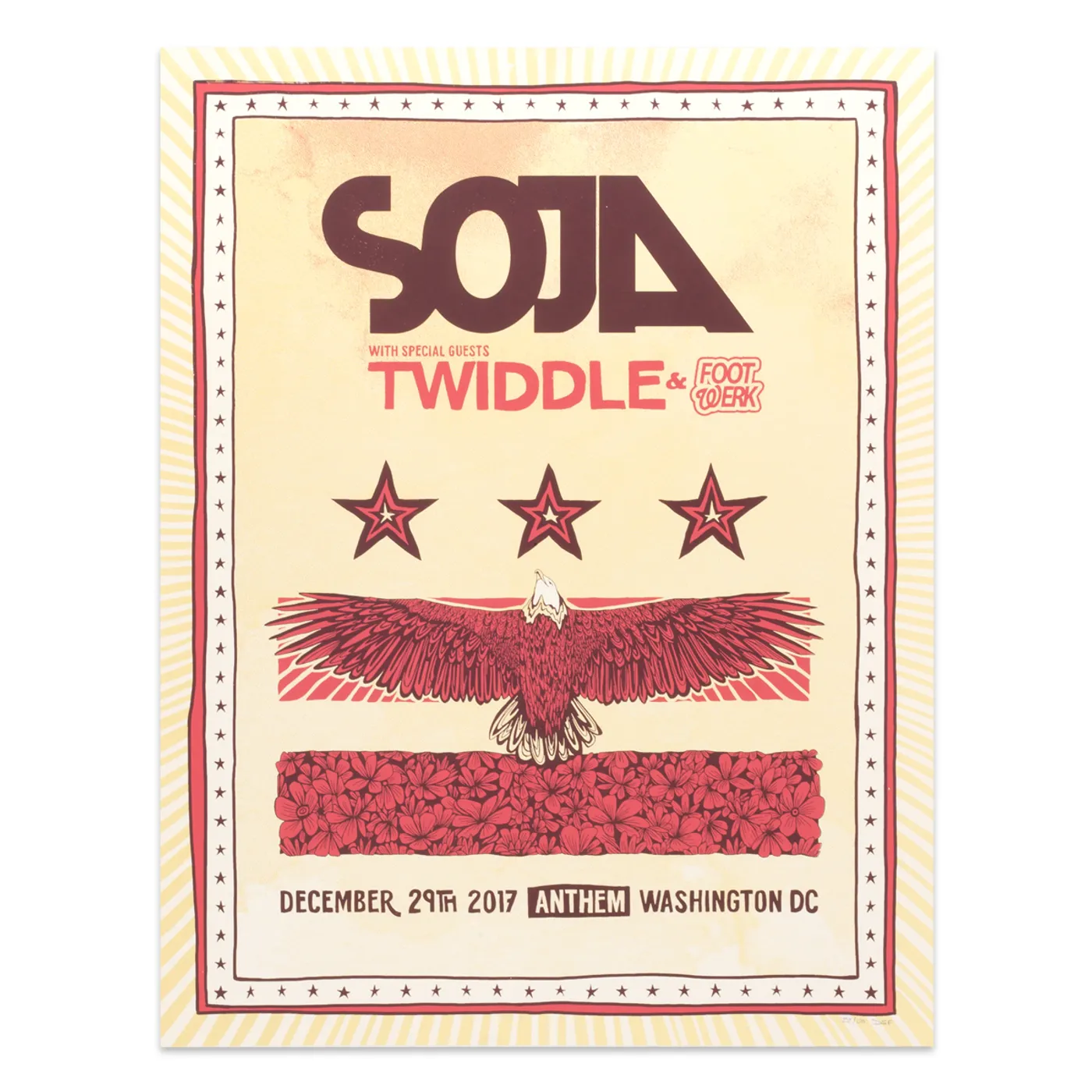 SOJA Anthem DC Screenprint (18 x 24) - Dec 29 2017 - Full Color