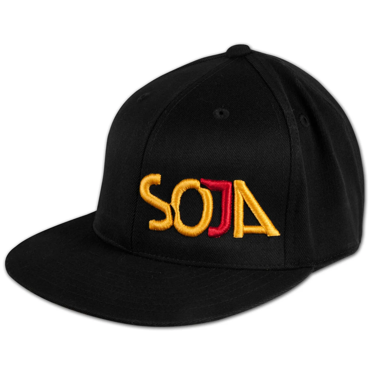 SOJA - Black Embroidered Flex Fit Hat
