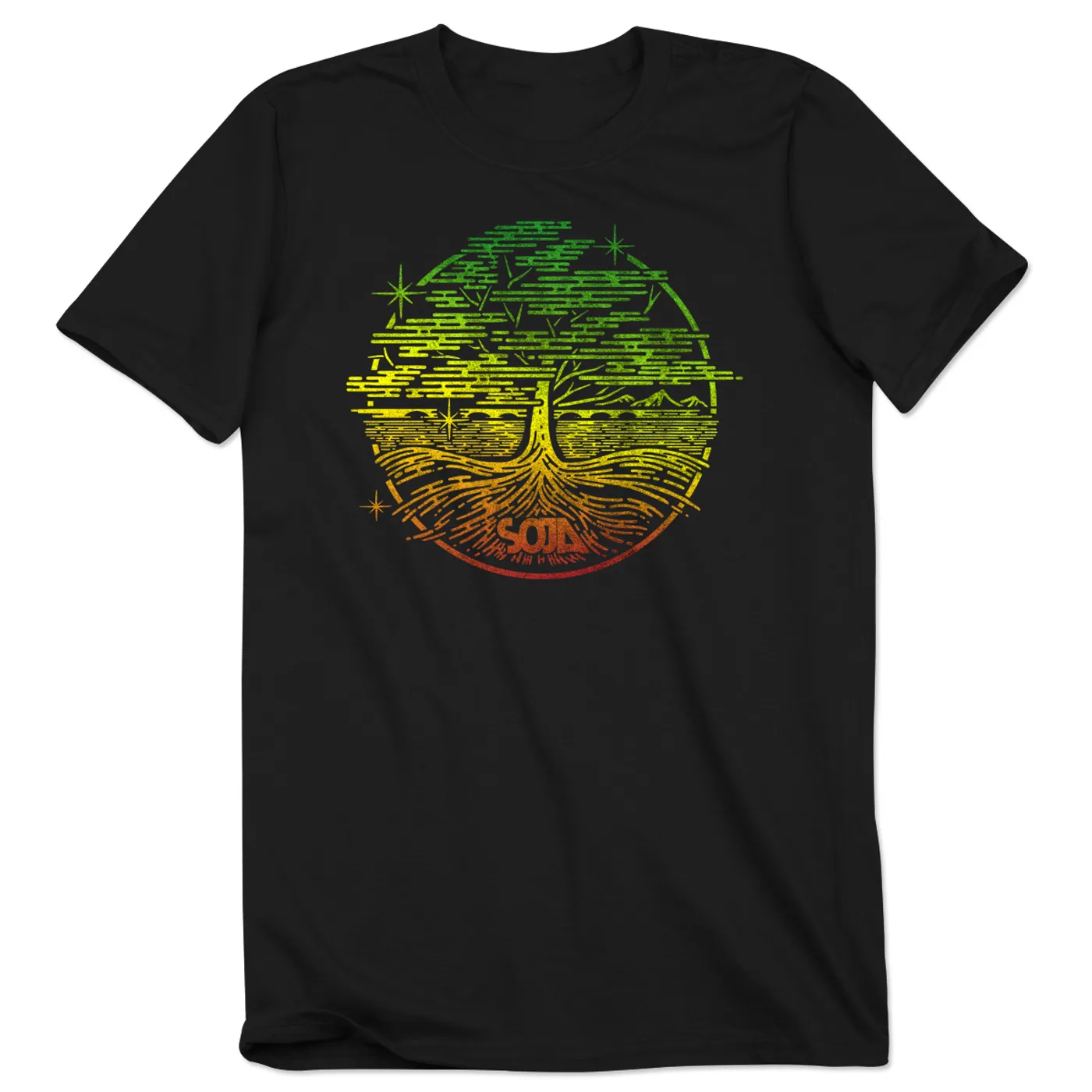 SOJA VA Tree Black Tee