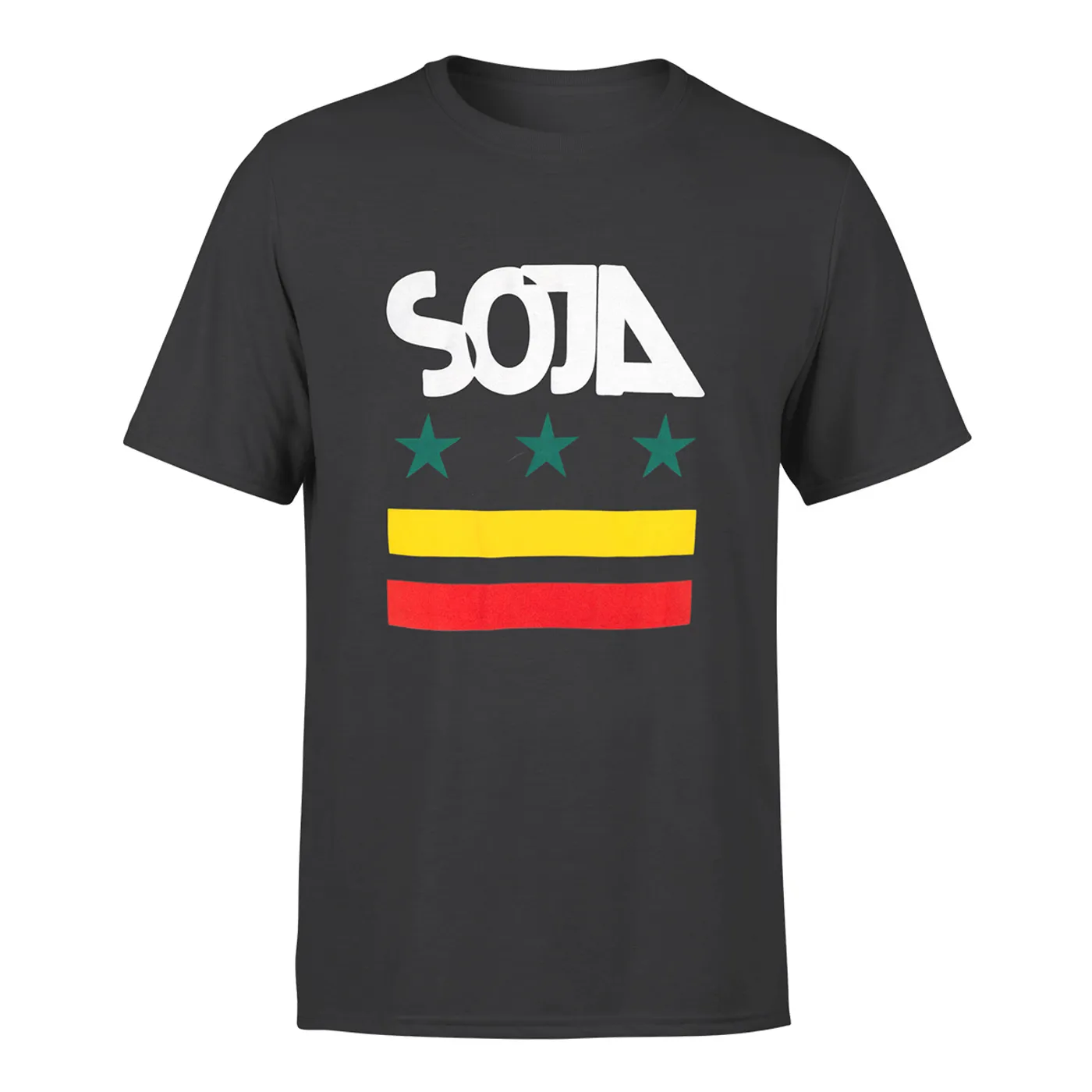 SOJA - Charcoal Stars & stripes Tee