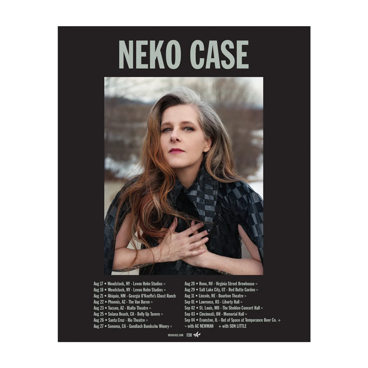 Neko Case 2021 Tour Poster