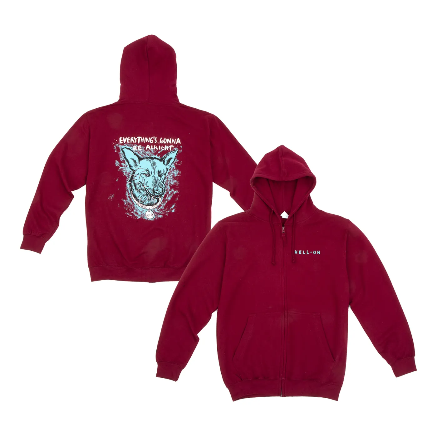 Neko Case Hell-On Hoodie -- Maroon