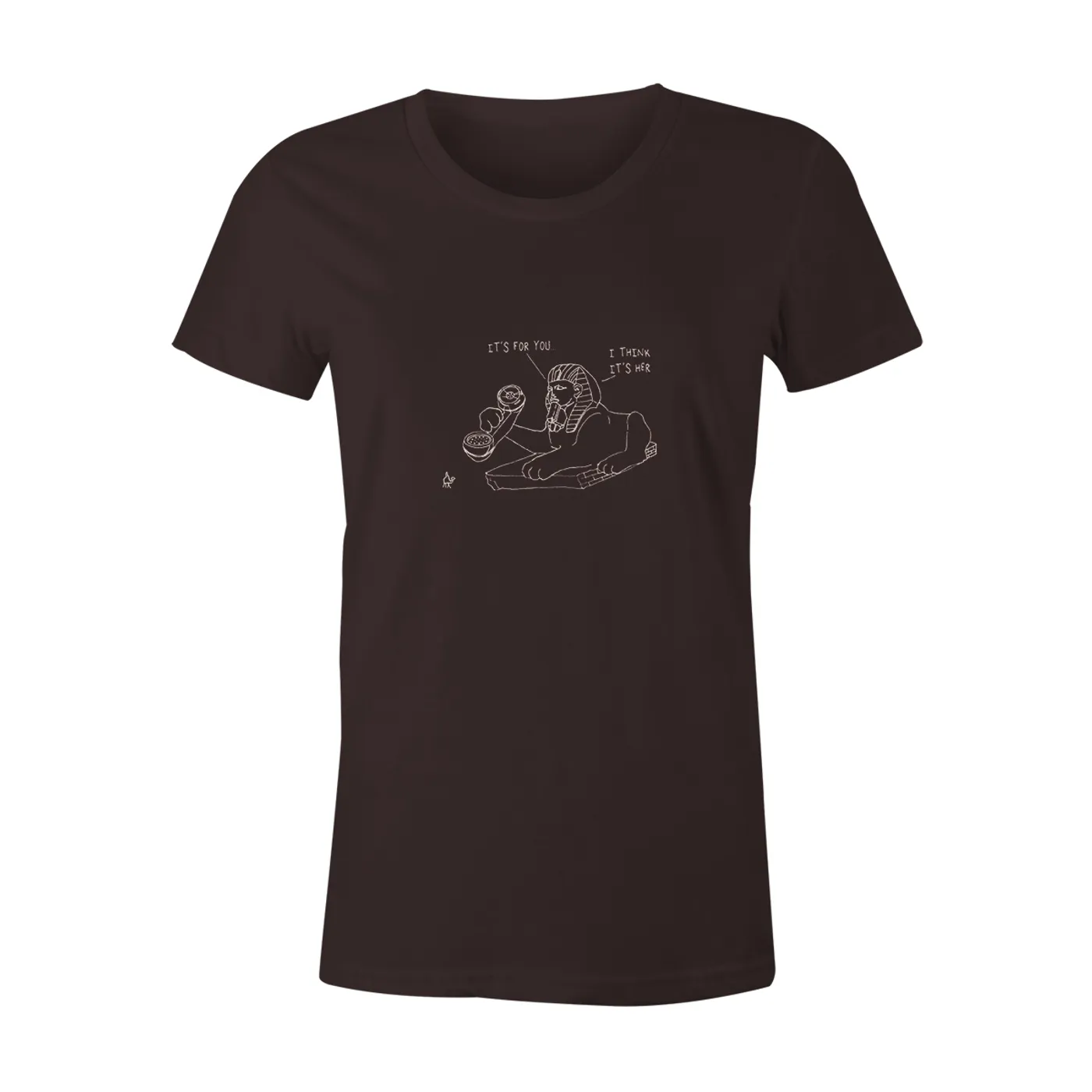 Neko Case Pyramid Phone Tee - Narrow Cut (Brown)