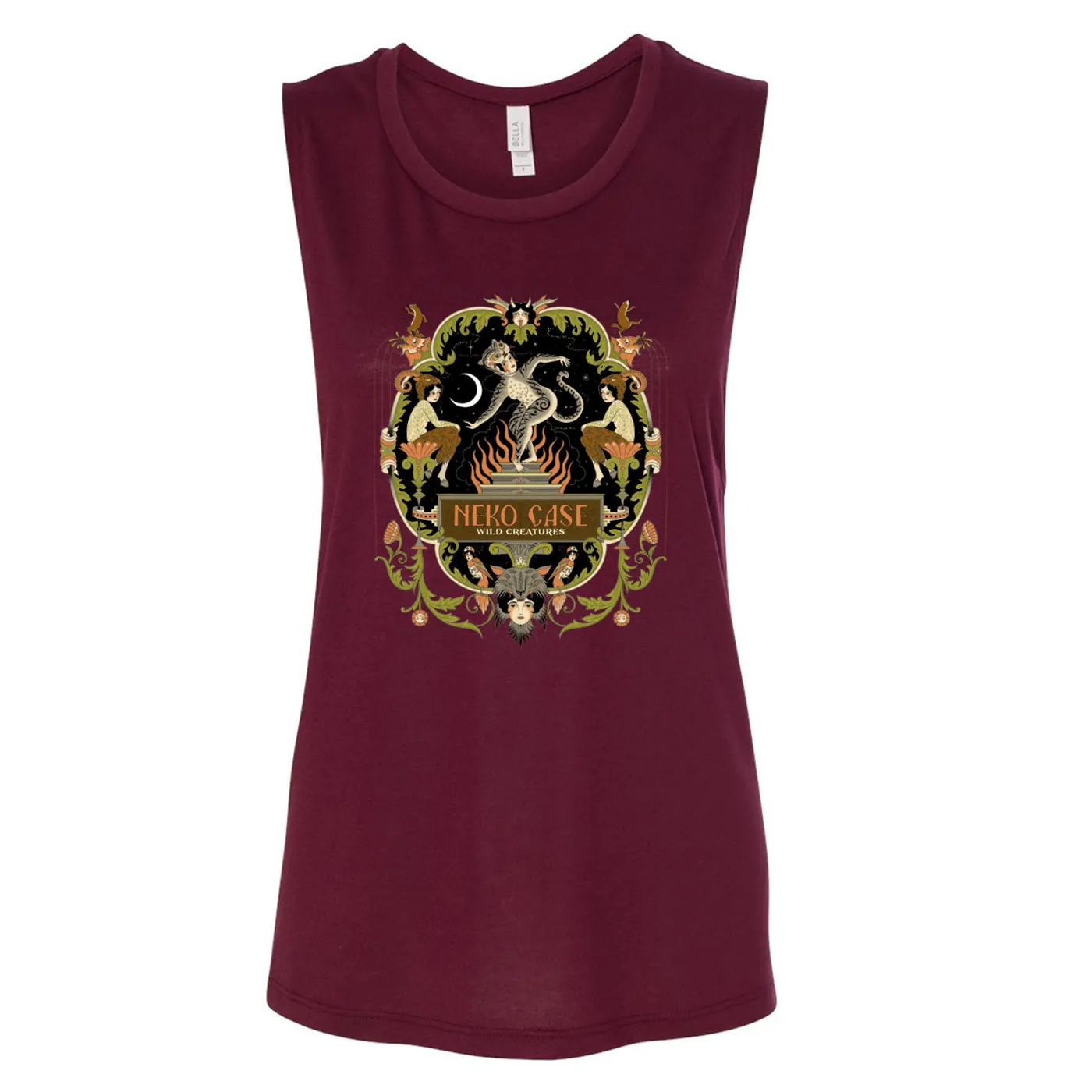 Neko Case Wild Creatures Tank  Maroon