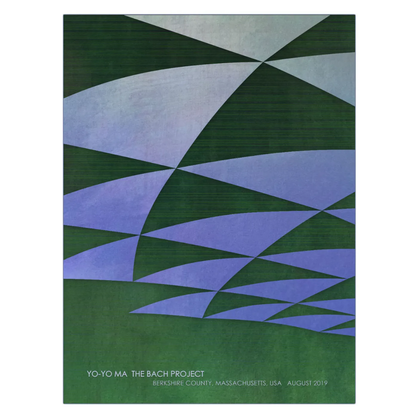 Yo-Yo Ma Poster by Carson Converse: Bach Project in Berkshire County