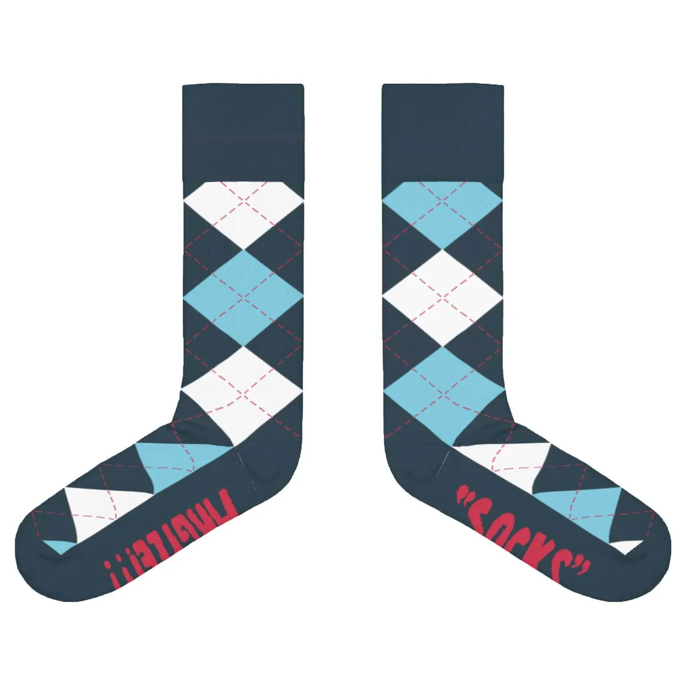 JD McPherson Argyle Socks Blue