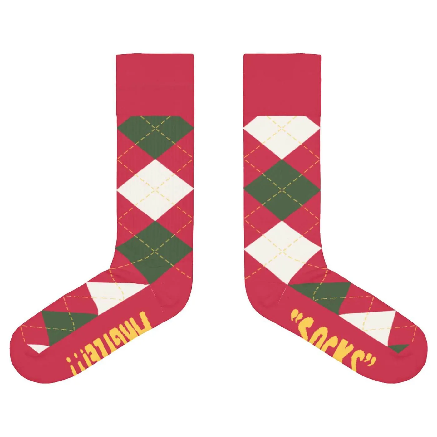 JD McPherson Argyle Socks Red