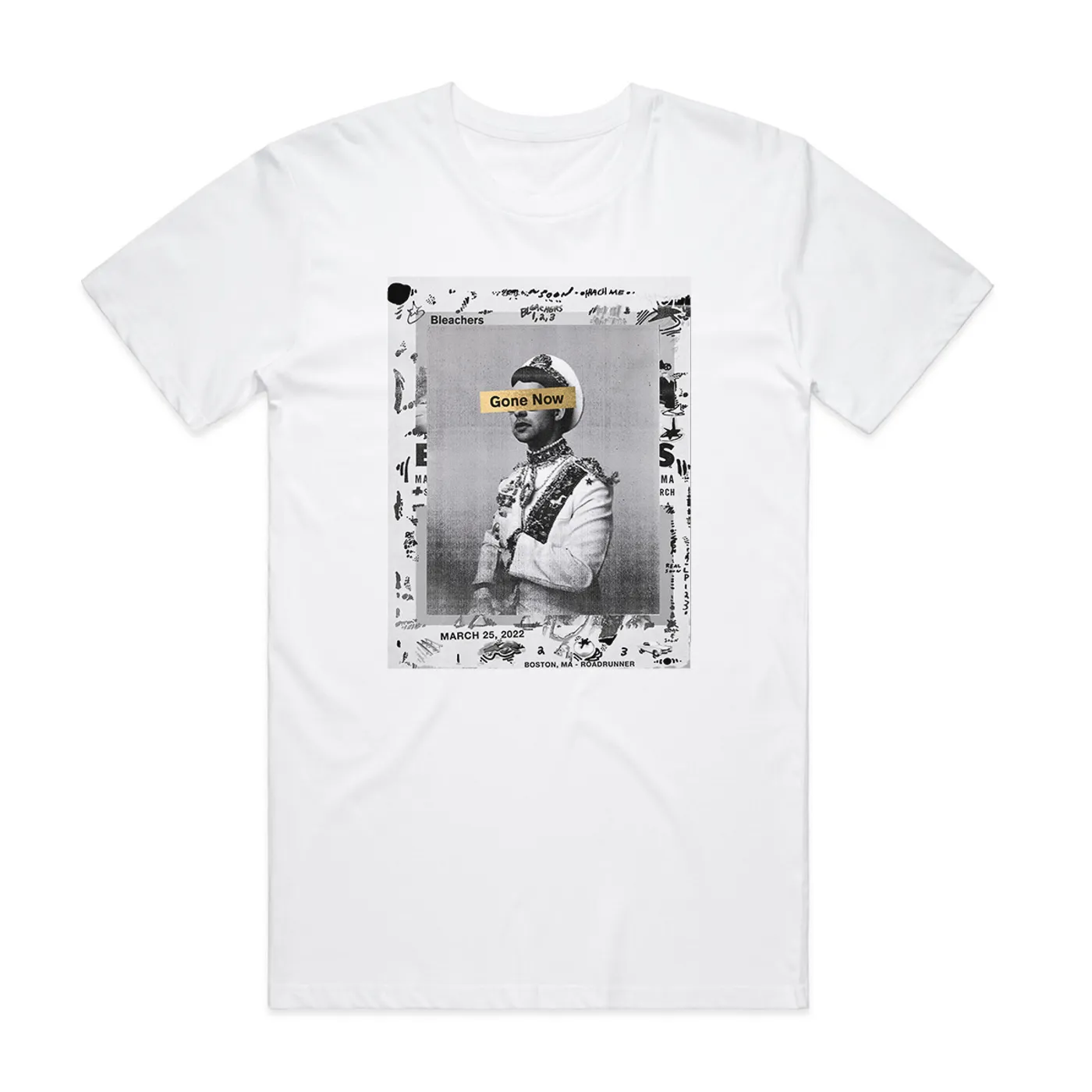 Bleachers Boston Gone Now White Tee