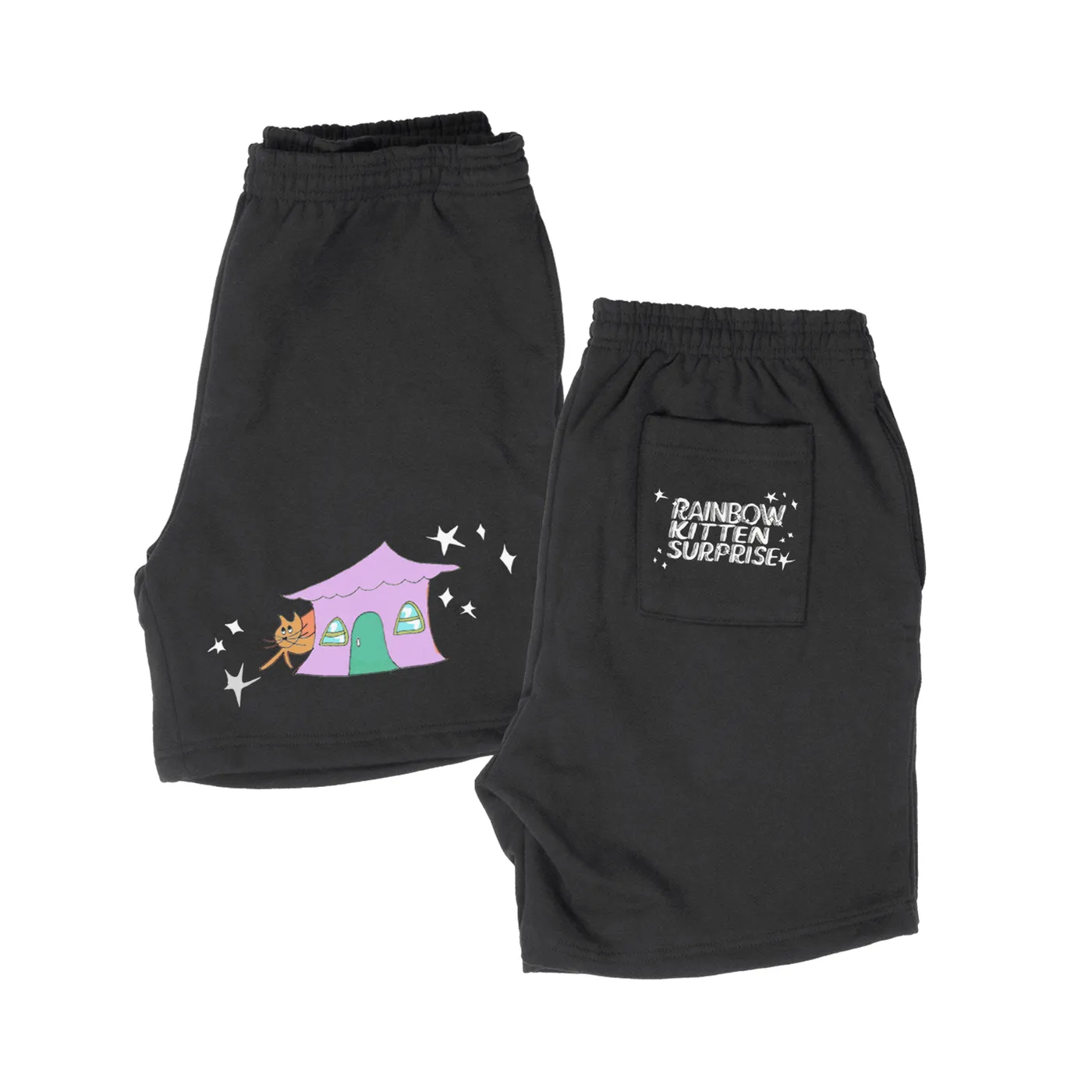 Rainbow Kitten Surprise Kitty Folk Shorts