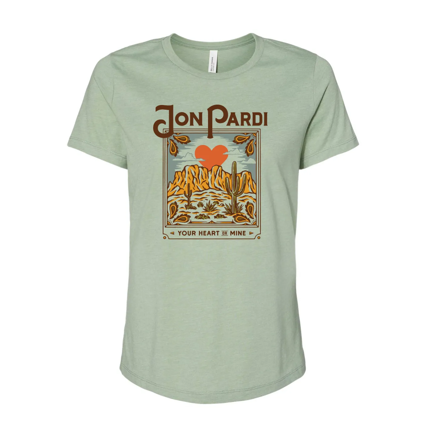 Jon Pardi Women's Your Heart Or Mine Tee